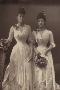 Die Prinzessinnen Victoria und Maud von Wales