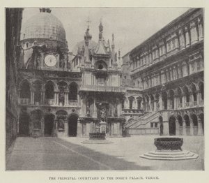 Der Hauptinnenhof im Dogenpalast, Venedig von English Photographer