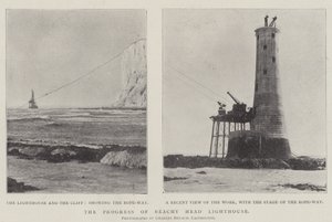 Der Fortschritt des Beachy Head Leuchtturms von English Photographer