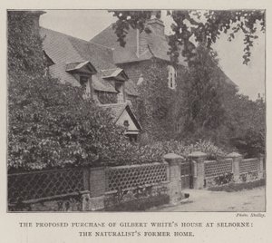 Der vorgeschlagene Kauf von Gilbert Whites Haus in Selborne, das ehemalige Zuhause des Naturforschers von English Photographer
