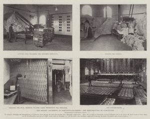 Die jüngsten Unfälle in Sprengstofffabriken, die Herstellung von Schießbaumwolle von English Photographer