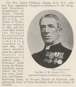 Der ehrwürdige J. W. Adams, VC, zum Hofkaplan des Königs ernannt