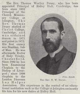 Der Reverend T W Drury