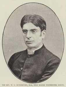 Der Reverend W G Rutherford, MA, Schulleiter der Westminster School von English Photographer