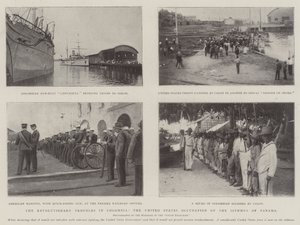 Die revolutionären Unruhen in Kolumbien, die Besetzung des Isthmus von Panama durch die Vereinigten Staaten von English Photographer
