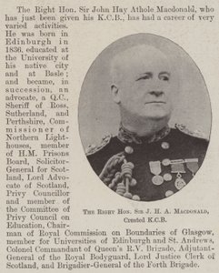 Der ehrenwerte Sir J H A Macdonald, zum KCB ernannt von English Photographer