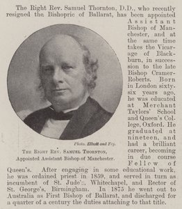 Der rechte Reverend Samuel Thornton, zum Hilfsbischof von Manchester ernannt