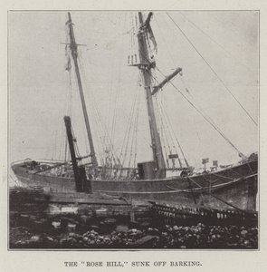 Die Rose Hill, gesunken vor Barking von English Photographer