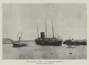 Die geborgene Paris im Hafen von Falmouth von English Photographer