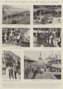 Die Transvaal-Krise, Abfahrt der Truppen von Aldershot und Southampton von English Photographer