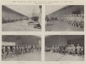 Der Transvaal-Krieg, die Seaforth Highlanders in Kapstadt