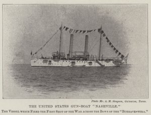 Das Kanonenboot der Vereinigten Staaten Nashville