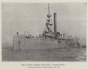 Das Kanonenboot der Vereinigten Staaten Wilmington