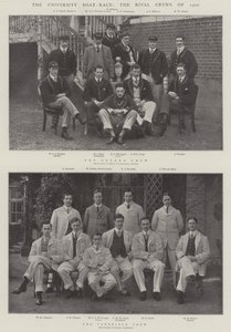 Das Universitäts-Bootsrennen, die rivalisierenden Crews von 1902 von English Photographer