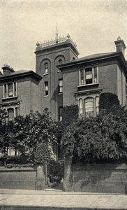 Das Zuhause von Theodore Watts-Dunton (1832-1914) in Putney Hill