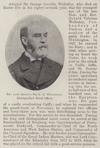 Der verstorbene Admiral Sir G G Wellesley, Ausgezeichneter Marineoffizier