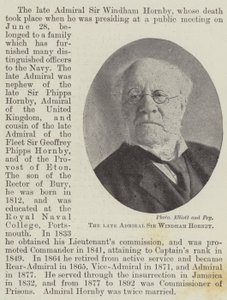 Der verstorbene Admiral Sir Windham Hornby