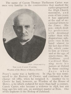 Der verstorbene Kanoniker Carter, Vorsteher des House of Mercy, Clewer von English Photographer
