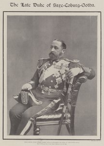 Der verstorbene Herzog von Sachsen-Coburg-Gotha