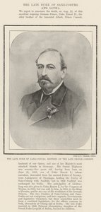 Der verstorbene Herzog von Sachsen-Coburg, Bruder des verstorbenen Prinzgemahls