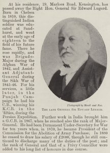 Der verstorbene General Sir Edward Lugard von English Photographer