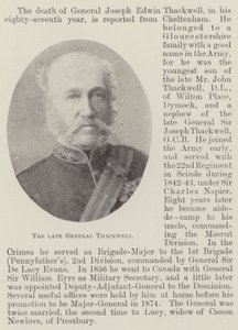 Der verstorbene General Thackwell von English Photographer