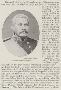 Der verstorbene König von Samoa