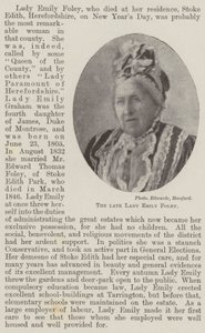 Die verstorbene Lady Emily Foley von English Photographer