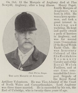 Der verstorbene Marquis von Anglesey von English Photographer
