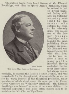 Der verstorbene Mr. Edmund Routledge von English Photographer