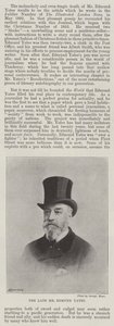 Der verstorbene Mr. Edmund Yates von English Photographer