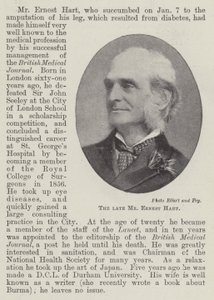 Der verstorbene Mr. Ernest Hart von English Photographer