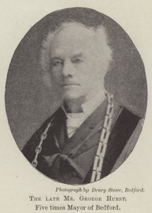 Der verstorbene Mr. George Hurst, fünfmaliger Bürgermeister von Bedford von English Photographer