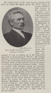 Der verstorbene Mr. J Lawson Johnston, Erfinder von Bovril von English Photographer