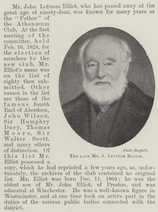 Der verstorbene Mr J Lettsom Elliot von English Photographer