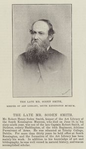 Der verstorbene Herr Soden Smith, Leiter der Kunstbibliothek, South Kensington Museum