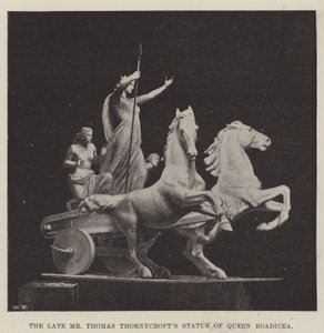 Die Statue der Königin Boadicea des verstorbenen Mr. Thomas Thornycroft von English Photographer