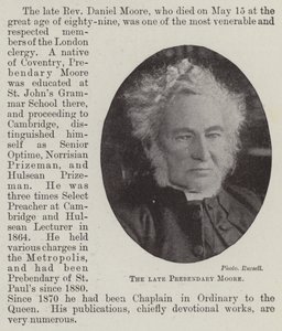 Der verstorbene Präbendarius Moore von English Photographer