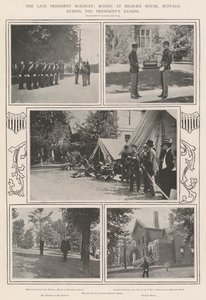 Der verstorbene Präsident McKinley, Szenen im Milburn House, Buffalo, während der Krankheit des Präsidenten von English Photographer