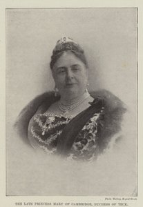 Die verstorbene Prinzessin Mary von Cambridge, Herzogin von Teck von English Photographer