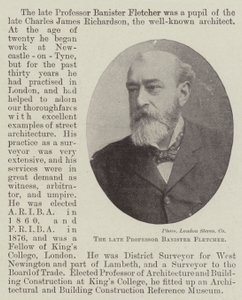 Der verstorbene Professor Banister Fletcher von English Photographer