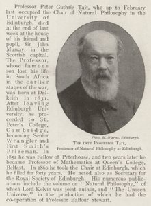 Der verstorbene Professor Tait, Professor der Naturphilosophie in Edinburgh von English Photographer