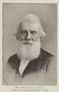 Der verstorbene Reverend Dr. Hannay, Sekretär der Congregational Union von English Photographer