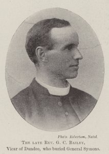 Der verstorbene Reverend G C Bailey, Pfarrer von Dundee, der General Symons beerdigte von English Photographer