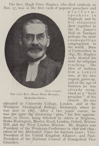 Der verstorbene Reverend Hugh Price Hughes, methodistischer Geistlicher