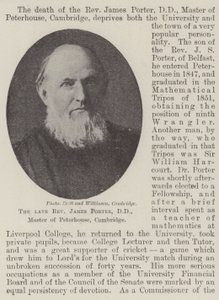 Der verstorbene Reverend James Porter, DD, Master von Peterhouse, Cambridge