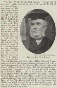 Der verstorbene Reverend T E Brown