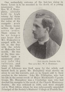 Der verstorbene Reverend W. J. Humphrey von English Photographer