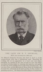 Der verstorbene Sir E. T. Gourley, Abgeordneter für Sunderland 1868-1900