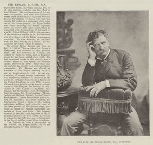 Der verstorbene Sir Edgar Boehm, RA, Bildhauer von English Photographer